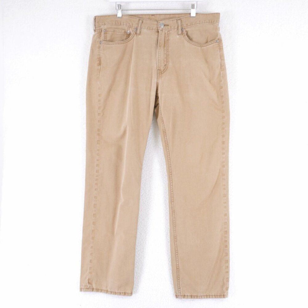 Levi's 514 Staight Fit‎ Tan Denim Mid Rise Jeans 36/31 Tagged 36/32